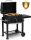  Large BBQ charcoal garden grill with lid and shelves, portable with handle