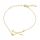  Scissors bracelet, silver plated gold
