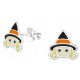  Silver 925 earrings for girls Witch