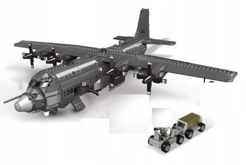  AC130 AIR GUNSHIP MILITARY AIRCRAFT BLOCKS TO ASSEMBLE