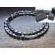  Hematite necklace beads 6mm + elegant zap / length to choose from