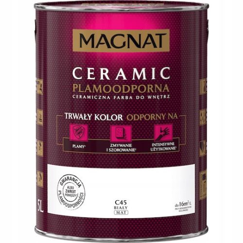  Magnat Ceramic Wall Paint 5 l C45 Matt White