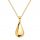  Necklace Gold Women's Chain with Pendant Large Drop Teardrop Silver 925