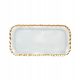  ELSOY rectangular plate with gold rim, 29x15cm