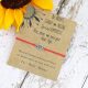  SUNFLOWER bracelet on a red string