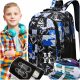 Durable and Spacious School Backpack Set with Shoe Bag and Pencil Case