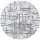  MODERN ROUND CARPET FOR THE LIVING ROOM, NON-SLIP BEDROOM, 120CM, GREY