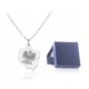  EAGLE NECKLACE EMBLEM POLAND ENGRAVING SILVER 925 WOMEN'S