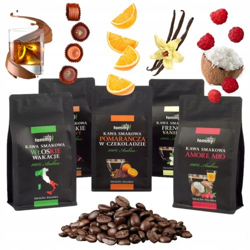 Tommy Cafe flavored coffee set 5 pcs.
