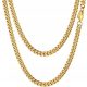 WIDE MEN'S CHAIN GOLD PANCERKA CHAIN 6 MM 60 CM DIAMOND