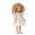  Muslin dress with ruffles for Paola Reina Amigas 32 cm doll, apple pattern