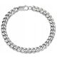  MEN'S SILVER BRACELET ARMOR SURGICAL STEEL 316L 8 MM 23 CM