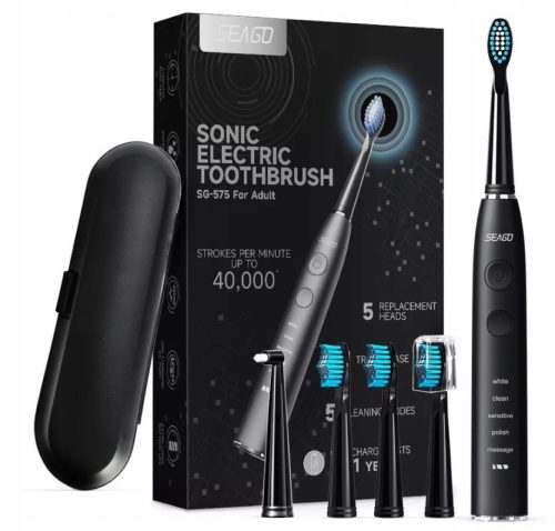  Sonic toothbrush case with 5 tips SEAGO SG-575