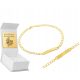  GOLD BRACELET WITH PLATE FOR ENGRAVING 585 GIFT 20 CM