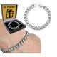  THICK Men's Bracelet Silver Armor Bracelet + FREE