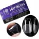  SOFT GEL TIPS SOFT GEL TIPS FOR GEL 550 PCS. SHORT COFFIN BALLERINA