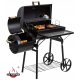  CHARCOAL GRILL WITH SMOKER FUNCTION EL FUEGO DAKOTA 66x41cm STABLE!