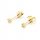  Silver gold plated earrings zircons 2 mm silver 925 zircon