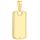  GOLD DOG TAG FOR CHAIN - PENDANT PR. 925 + FREE ENGRAVING
