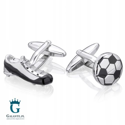  Galante Football Cufflinks SD-2201 Silver