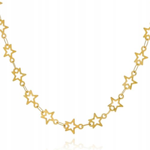  Choker necklace star stars made of gold-plated surgical steel 316l