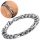  Bracelet WEAVE FIAGARO Men's SILVER Steel 10 mm