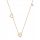  Elegant gold necklace with diamond, diamond, heart, clover, gold, 585 fineness