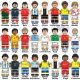  LARGE ADVENT CALENDAR FOOTBALL FIGURES RONALDO MESSI LEWANDOWSKI