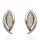 Oxidized silver earrings with opal AB 925