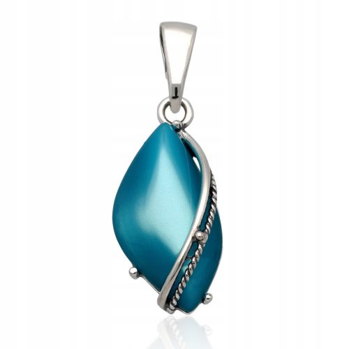  Silver pendant with mother of pearl turquoise 925