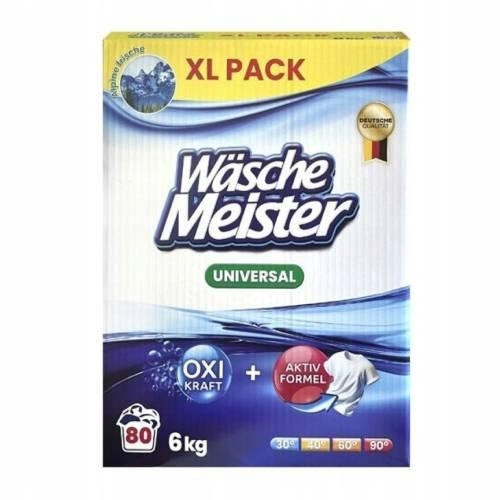  Wasche Meister universal washing powder with active formula 80pr 6.0kg