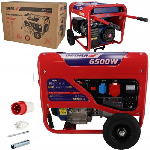  Portable three-phase generator Dedra 6500 W petrol