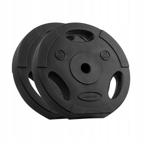  Bituminous load set 2x10kg 20kg hole 31mm plate handles REBEL