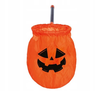  A bag of pumpkins on a stick