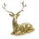  GOLDEN REINDEER LYING H11CM DECORATION GIFT