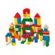  WOODEN BLOCKS SET 80 PCS PUZZLE CITY EDUCATIONAL COLORFUL CASTLE