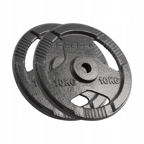  Cast iron weight set 2x10kg 20kg hole 31mm plate with handles REBEL