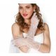  Long lace gloves, white women's gloves