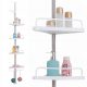  Songmics Telescopic Bathroom Shelf 25x35x305 cm white