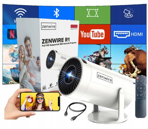  Zenwire R1 LED Projector White