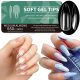  SOFT GEL TIPS SOFT GEL TIPS FOR GEL 550 PCS MEDIUM ALMOND