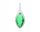  Silver women's pendant green stone pendant 925