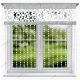  Curtain, Polyester Screen Panel, 200 cm x 140, white + crystals