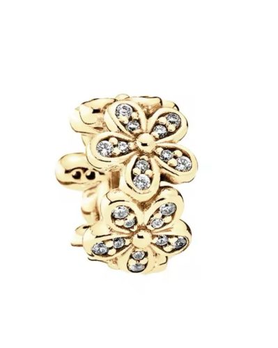  Charms flower pendant 100% gold plated silver S 925 @ 82