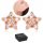  Rose Gold 925 Silver EARRINGS Flowers SILVER Studs STUDS