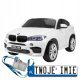  BMW X6M XXL for 2 children White + Remote control + Eco-leather + Seat belts + Slow start +