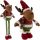  LARGE Christmas Elf, Telescopic REINDEER, 95 cm