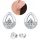  EARRINGS Silver 925 Drop SILVER Studs Women's