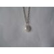  NATURAL PEARL NECKLACE AND SILVER CHAIN SET