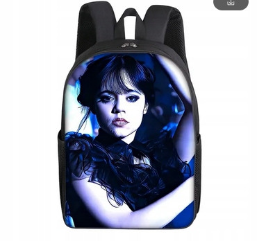 Wednesday Addams Themed Backpack - Stylish and Spacious